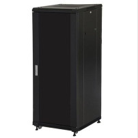 RACK LINK 19'' ARMADIO 27 UNITA' (A)1388x(L)600x(P)1000 COLORE NERO PORTA IN VETRO Capacità di carico 800 kg LK1927U610NV