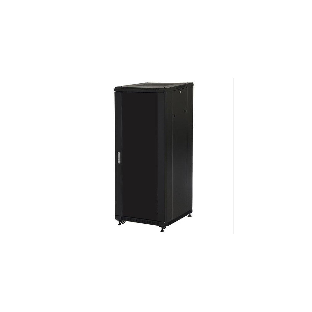 RACK LINK 19'' ARMADIO 27 UNITA' (A)1388x(L)600x(P)1000 COLORE NERO PORTA IN VETRO Capacità di carico 800 kg LK1927U610NV