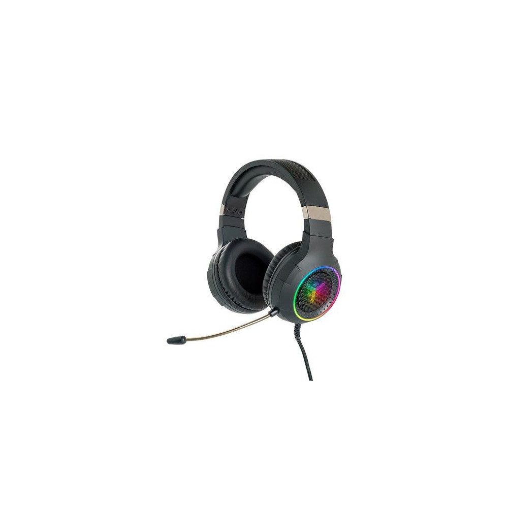 CUFFIA ITEK GAMING "H430" 7.1 VIRTUAL CON BRO, 7 COLORI LED,2x3, MIC.,CONTROLLO VOLUME, 2x3MM E USB CON ADATTATORE - ITHGH430