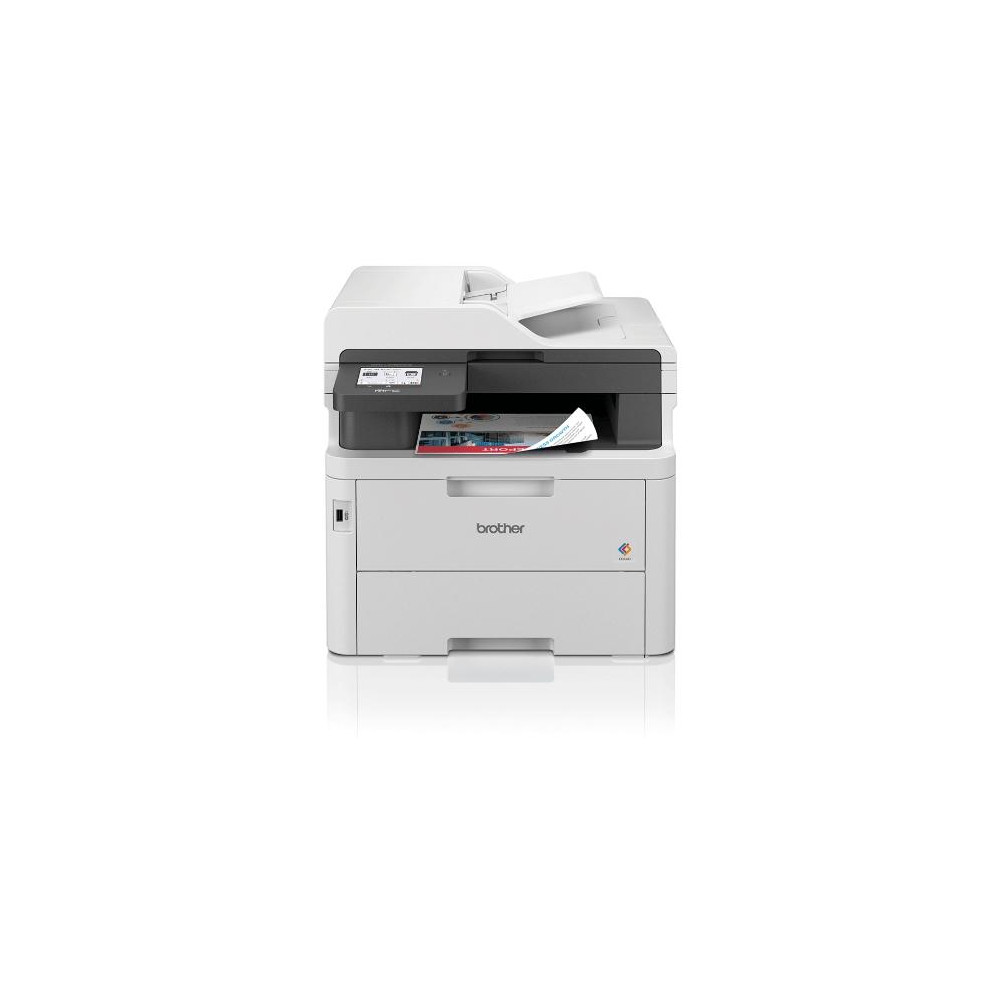 MULTIFUNZIONE BROTHER LASER COLORI MFC-L3760CDW A4 26PPM 512MB 250FF FAX ADF DUPLEX LAN USB2.0 LCD 8.8m