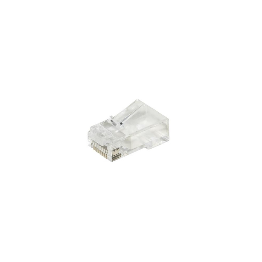 PLUG LINK CONFEZIONE 100 CONNETTORI 8 POLI CAT 6 UTP NON SCHERMATO RJ45 CON FORI PER CAVO FLESSIBILE - LKPL86F