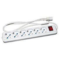 MULTIPRESA LINK PER GRUPPI DI CONTINUITA' CON 6 PRESE TRIPOLARI 10/16A - SPINA IEC C14 LKMP06C