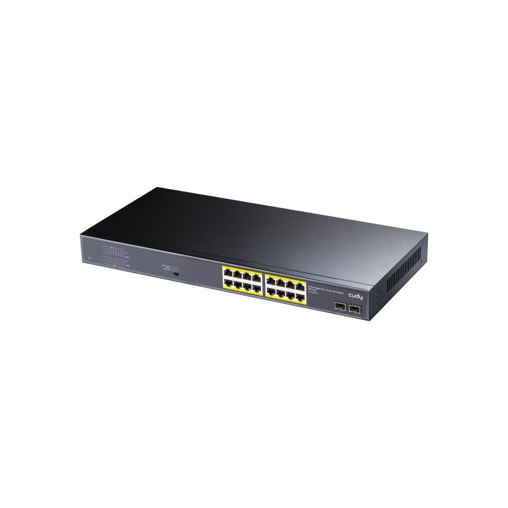 SWITCH RETE 16 PORTE POE + 2 SLOT SFP GIGABIT 10/100/1000MBPS 200W (GS1020PS2)