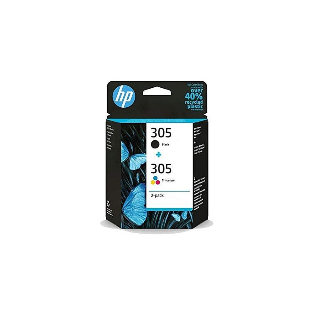 CARTUCCIA ORIGINALE 6ZD17AE N.305 PACK NERO+COLORE