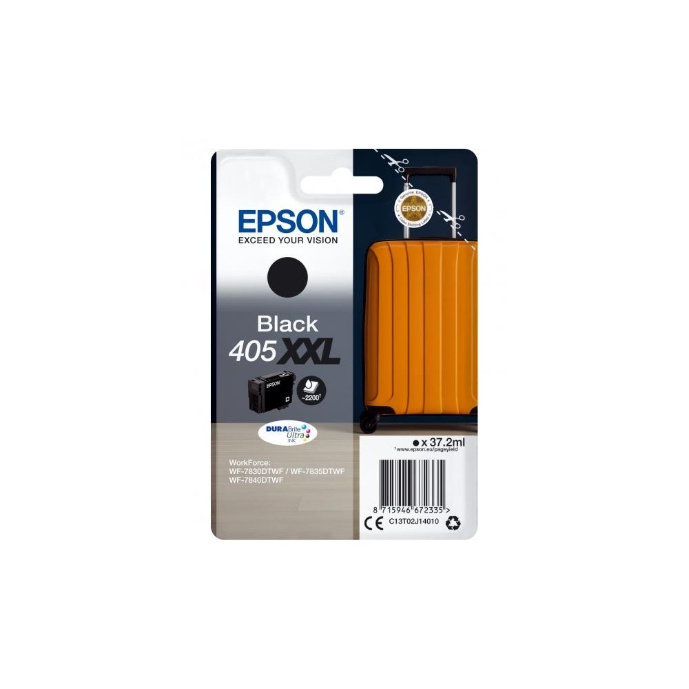INK EPSON 405XXL C13T02J14010 Nero Trolley x WF-7830DTWF WF-7835DTWF WF-7840DTWF