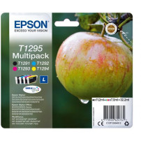 ORIGINAL Epson Multipack nero / ciano / magenta / giallo C13T12954012 T1295 ~1795 Seiten 4 cartucce d'inchiostro: T1291 + T1292 