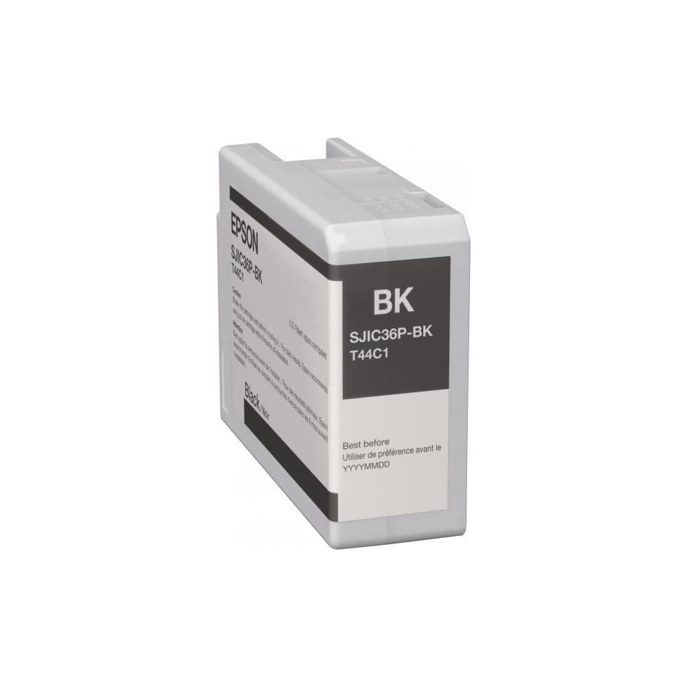 ORIGINAL Epson Cartuccia d'inchiostro nero C13T44C140 SJIC36P-K 80ml