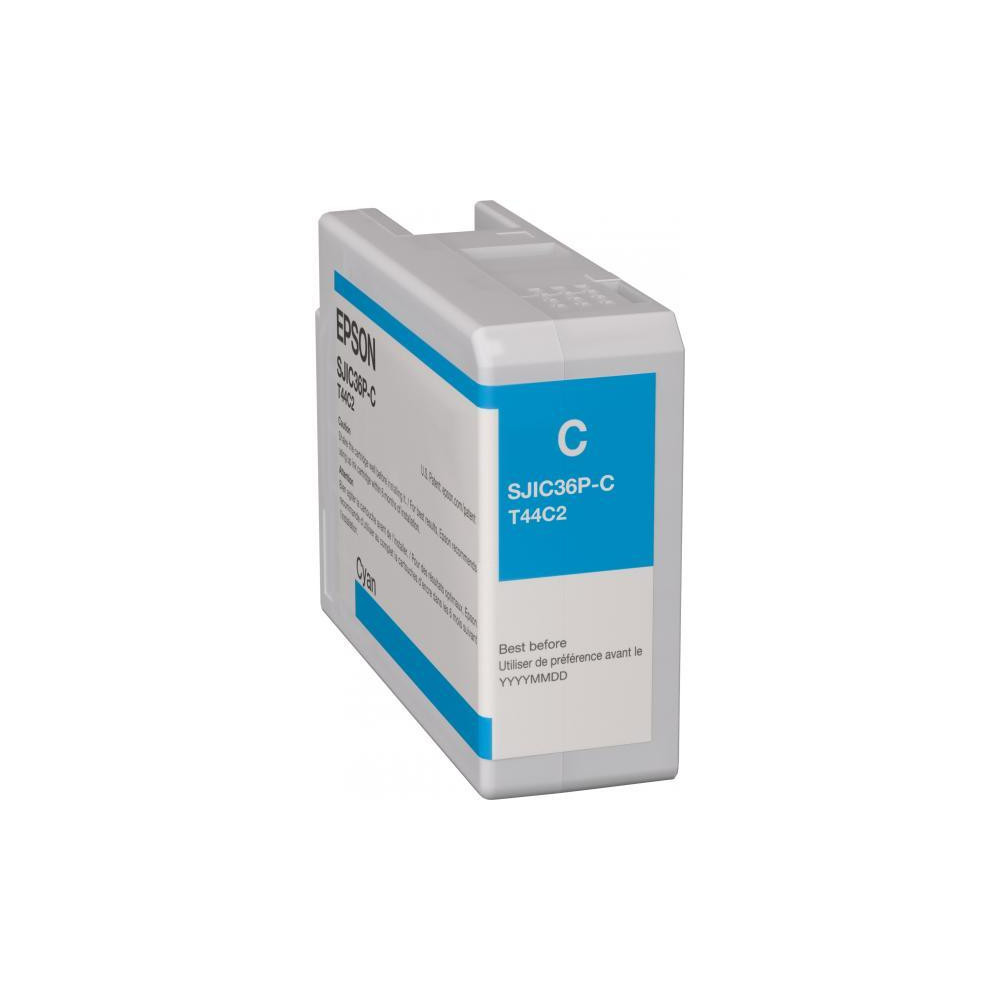 ORIGINAL Epson Cartuccia d'inchiostro ciano C13T44C240 SJIC36P-C 80ml