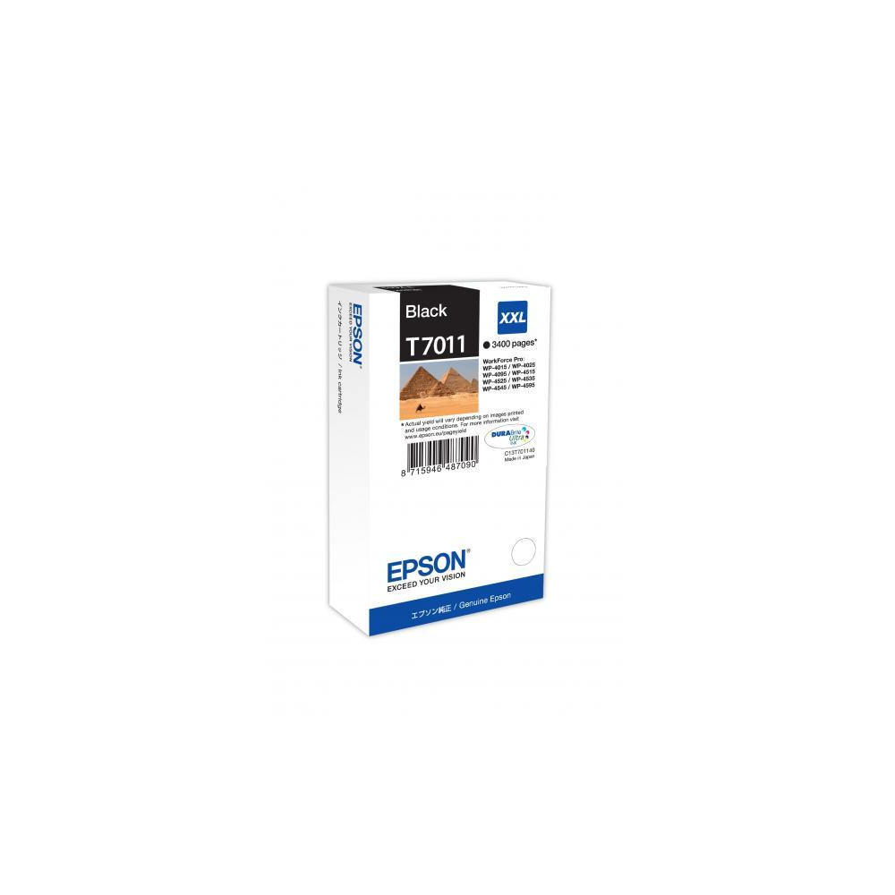 ORIGINAL Epson Cartuccia d'inchiostro nero C13T70114010 T7011 XXL ~3400 Seiten XXL