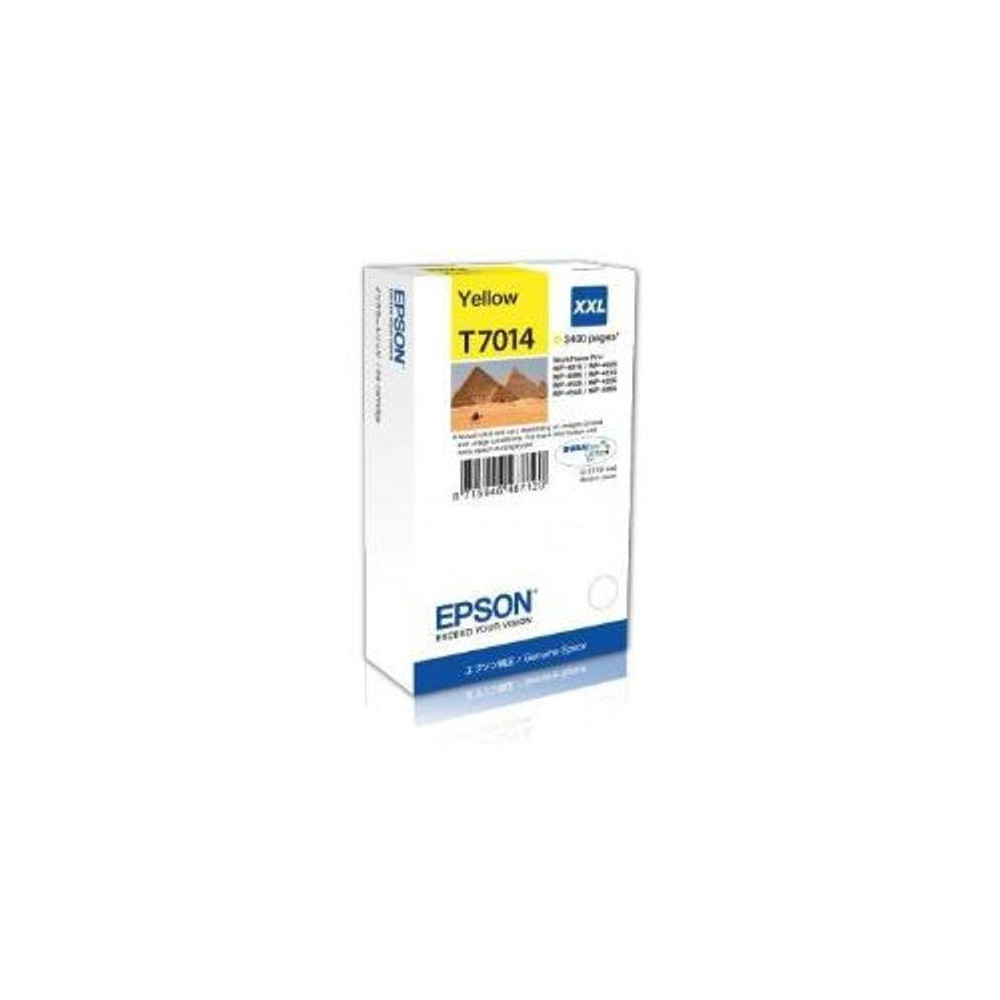 ORIGINAL Epson Cartuccia d'inchiostro giallo C13T70144010 T7014 XXL ~3400 Seiten XXL