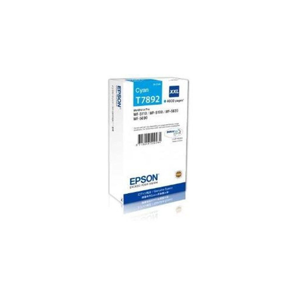 ORIGINAL Epson Cartuccia d'inchiostro ciano C13T789240 T7892 XXL ~4000 Seiten 34,2ml XXL