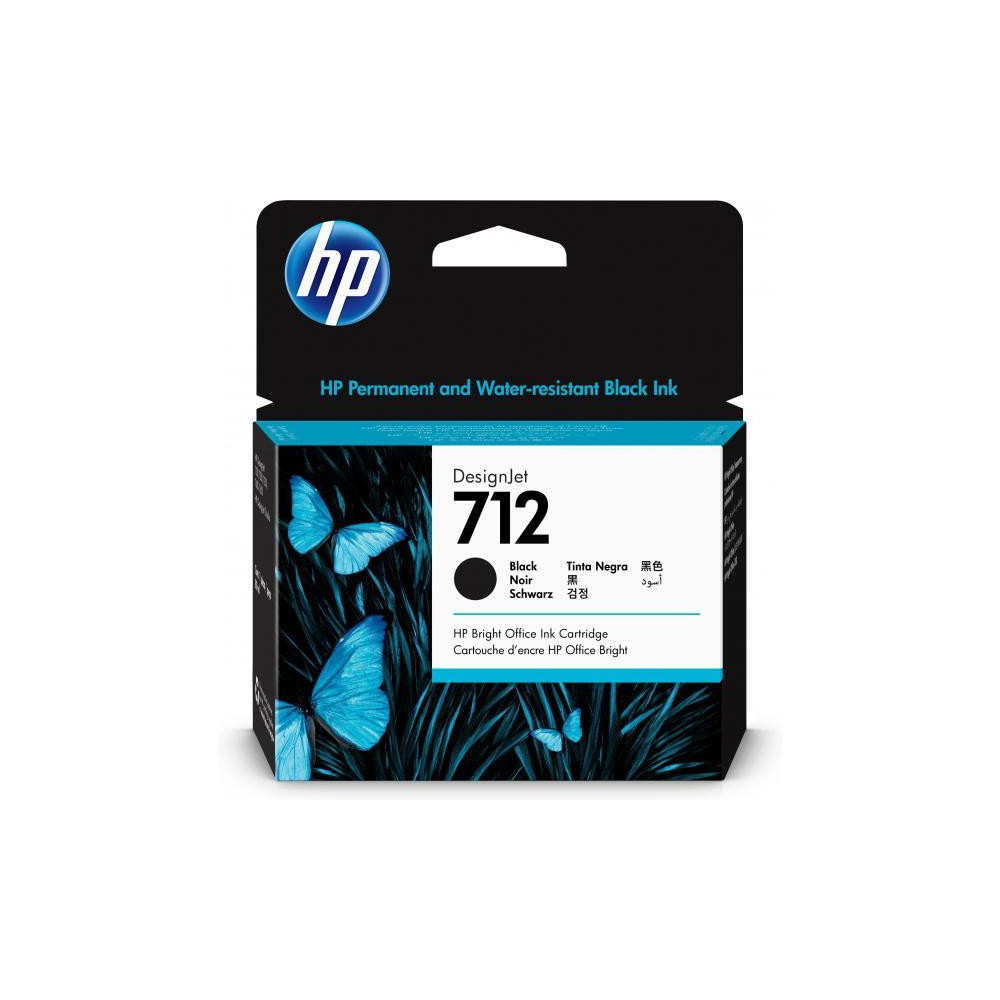 ORIGINAL HP Cartuccia d'inchiostro nero 3ED71A 712 ~450 Seiten 80ml