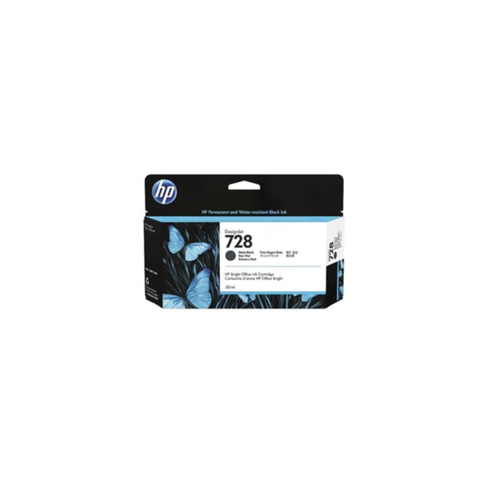 ORIGINAL HP Cartuccia d'inchiostro Nero (opaco) 3WX25A 728 130ml Cartuccia inchiostro nero opaco HP DesignJet 728 da 130 ml