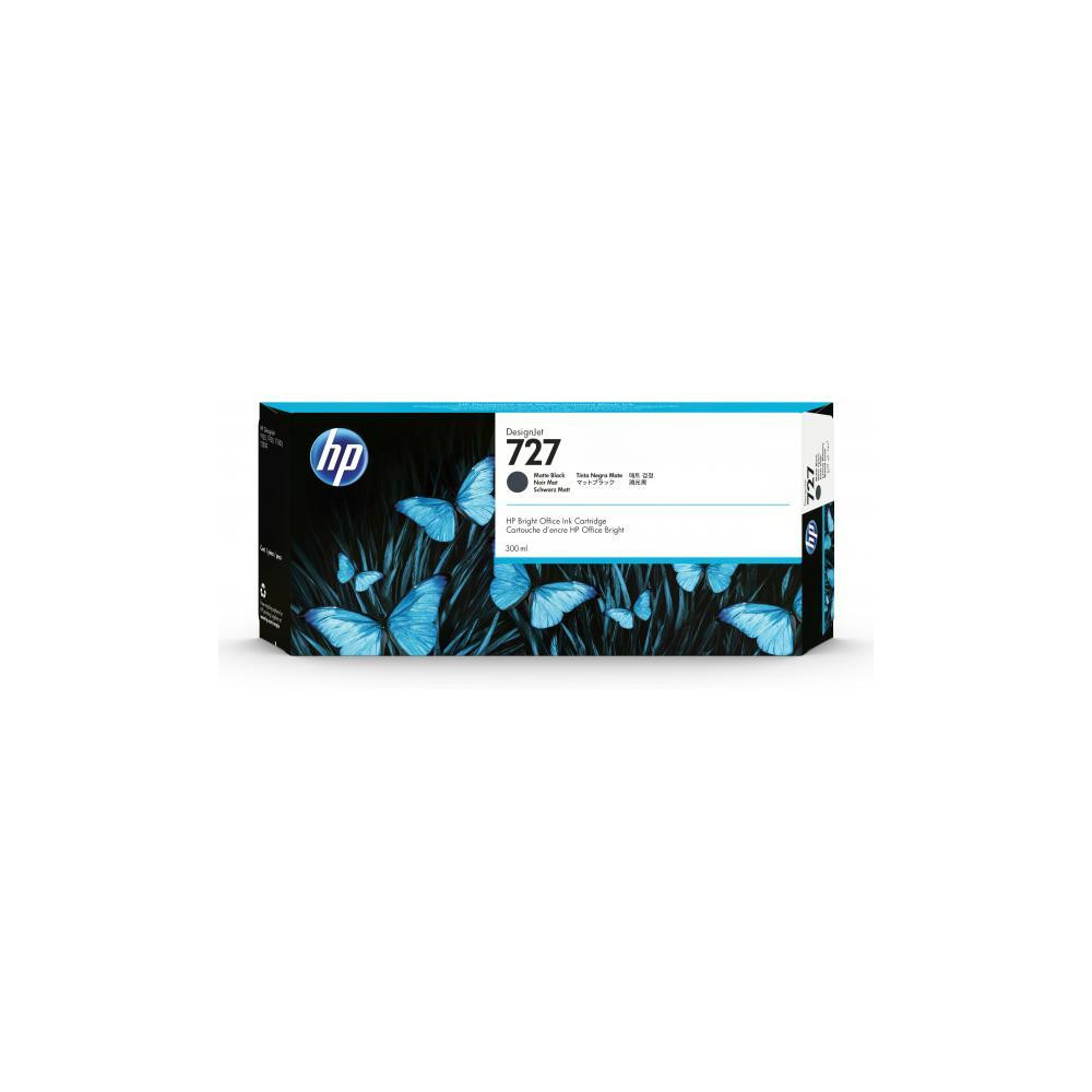 ORIGINAL HP Cartuccia d'inchiostro Nero (opaco) C1Q12A 727 300ml
