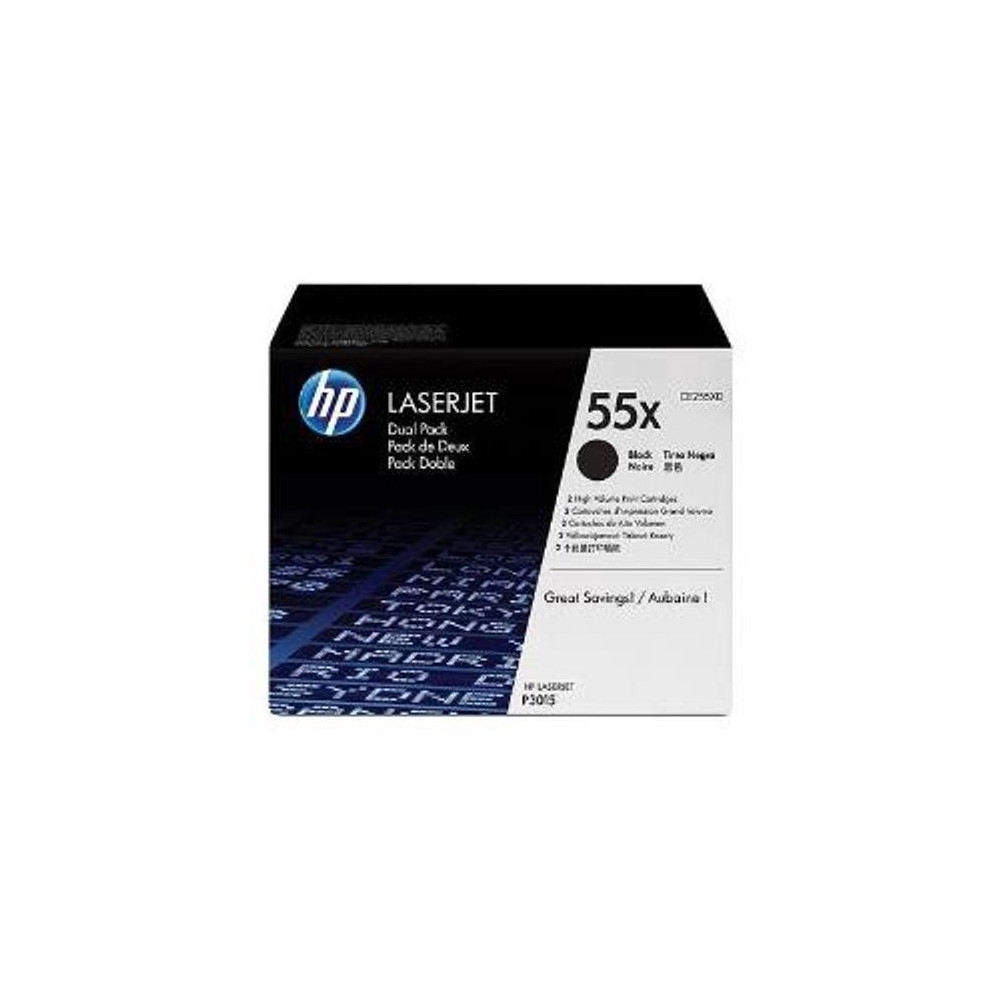 ORIGINAL HP Multipack nero CE255XD 55X ~25000 Seiten Pacco doppio