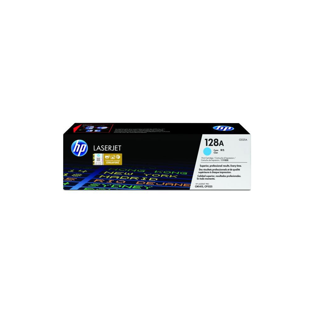 ORIGINAL HP toner ciano CE321A 128A ~1300 Seiten