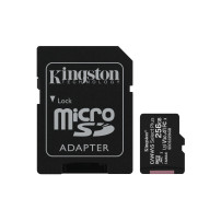 Kingston Technology Canvas Select Scheda micSDXC Plus 100R A1 C10 da 256GB + adattatore
