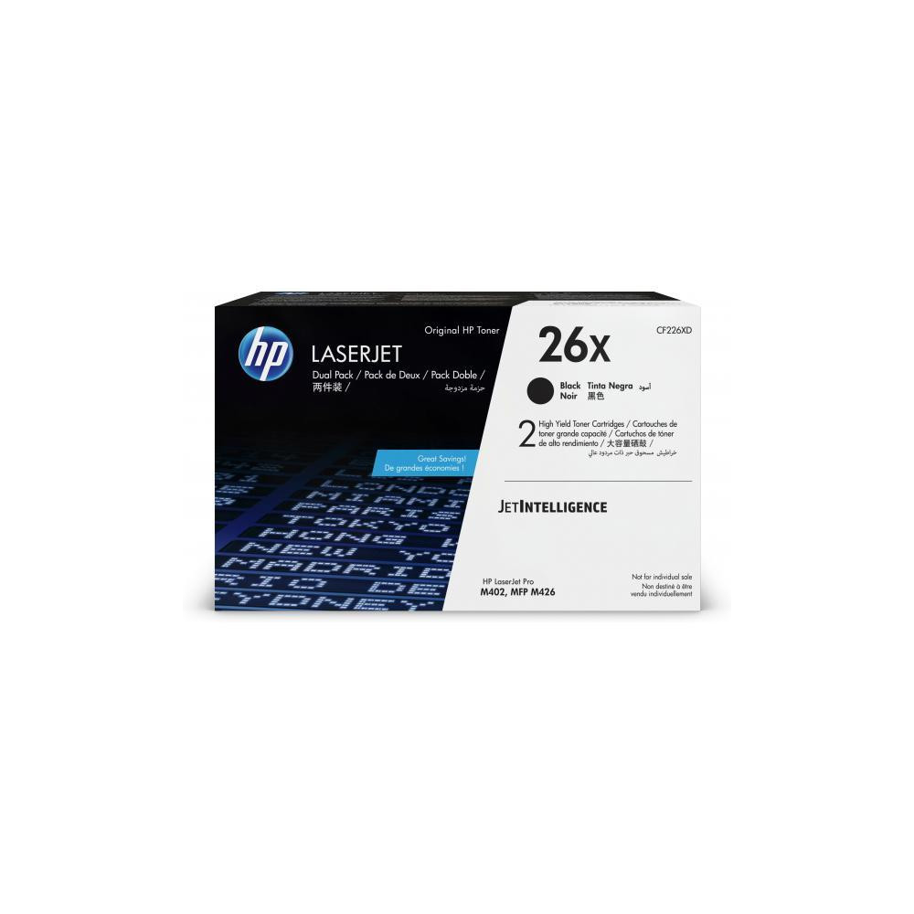 ORIGINAL HP Multipack nero CF226XD 26X ~18000 Seiten