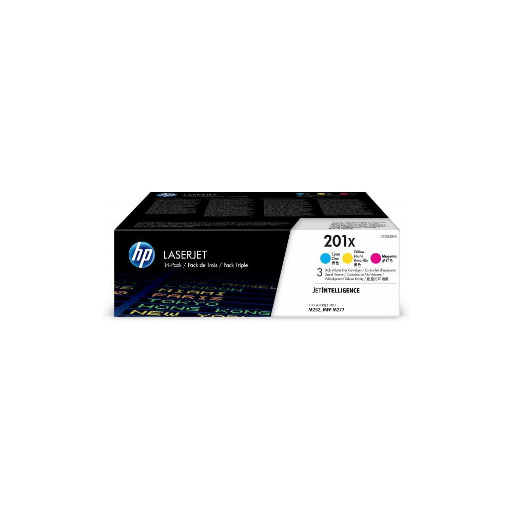 ORIGINAL HP Multipack ciano / magenta / giallo CF253XM 201X ~6900 Seiten