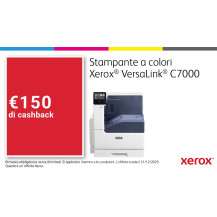 Xerox VersaLink C7000 A3 35/35 ppm Stampante fronte/retro Adobe PS3 PCL5e/6 2 vassoi Totale 620 fogli