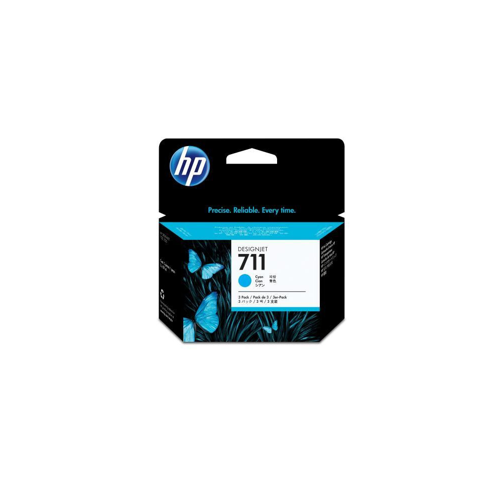 ORIGINAL HP Multipack ciano CZ134A 711 ~3000 Seiten 87ml 3-Pack 29 ml