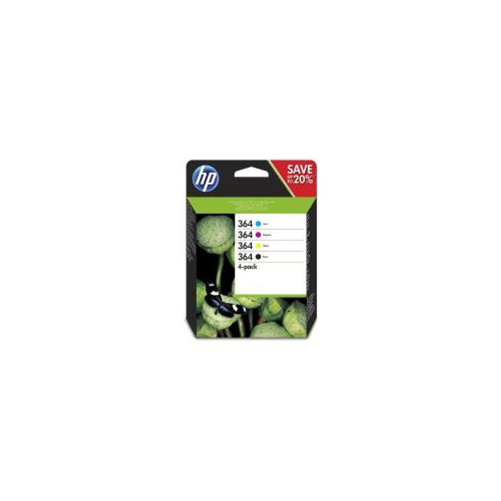 ORIGINAL HP Multipack nero / ciano / magenta / giallo N9J73AE 364 ~1150 Seiten 4x inchiostro HP 364: bk + c + m + y