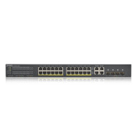 SWITCH ZYXEL GS-1920-24HPV2 24P LAN GIGABIT PoE (375W)+4P DUAL GIGABIT, IPv6,VLAN,WEB MANAGED Rack FREE Nebula Basic Cloud Manag