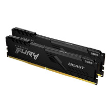 Kingston Technology FURY Beast 32GB 3200MT/s DDR4 CL16 DIMM (Kit da 2) 1Gx8 Black