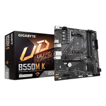 GIGABYTE B550M K Scheda madre - CPU AMD Ryzen 5000, fino a 4733 MHz DDR4, 1xPCIe 4.0 + 1xPCIe 3.0 M.2, LAN 1GbE, USB 3.2 Gen 1