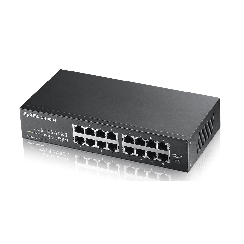 Zyxel Switch 16-port 10/100/1000 GS1100-16-EU0103F