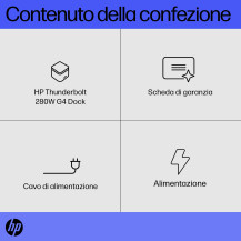 HP Thunderbolt Dock 280W G4 con cavo combo