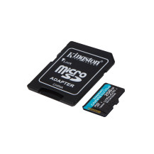 Kingston Technology Scheda microSDXC Canvas Go Plus Gen4 200MB/s A2 U3 V30 da 256 GB + adattatore