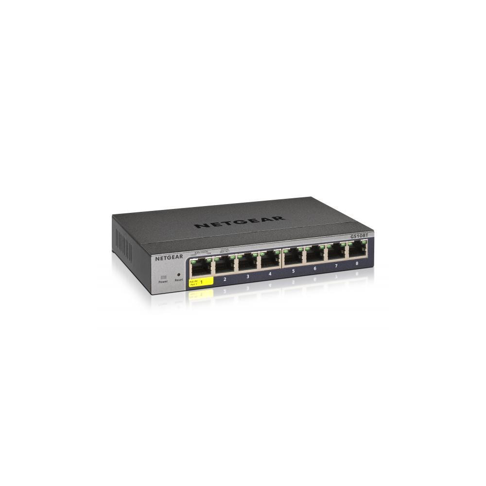 NETGEAR Switch Desktop Pro 8-port 10/100/1000 GS108T-300PES