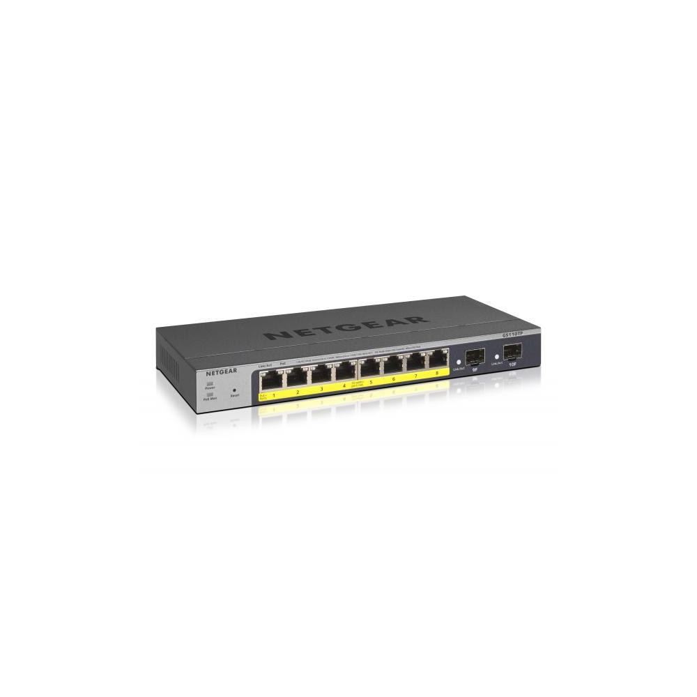 NETGEAR Switch Desktop Gigabit Smart 8-port 10/100/1000 GS110TP-300EUS