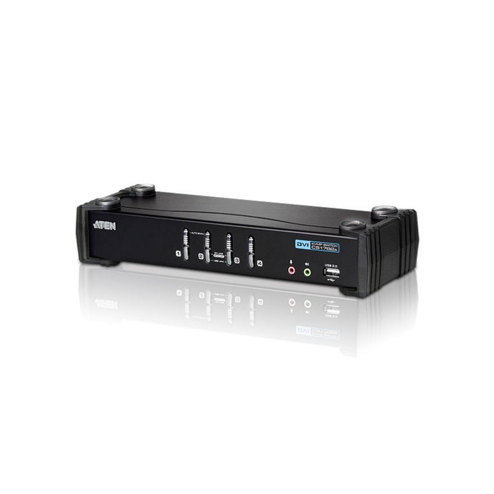 ATEN Switch KVMP™ USB DVI/audio a 4 porte
