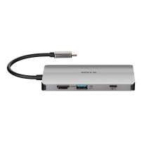 D-Link DUB-M810 replicatore di porte e docking station per laptop Cablato USB 3.2 Gen 1 (3.1 Gen 1) Type-C Alluminio