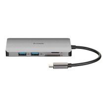 D-Link DUB-M810 replicatore di porte e docking station per laptop Cablato USB 3.2 Gen 1 (3.1 Gen 1) Type-C Alluminio