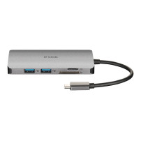 D-Link DUB-M810 replicatore di porte e docking station per laptop Cablato USB 3.2 Gen 1 (3.1 Gen 1) Type-C Alluminio