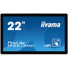 iiyama ProLite TF2215MC-B2 Monitor PC 54,6 cm (21.5") 1920 x 1080 Pixel Full HD LED Touch screen Multi utente Nero