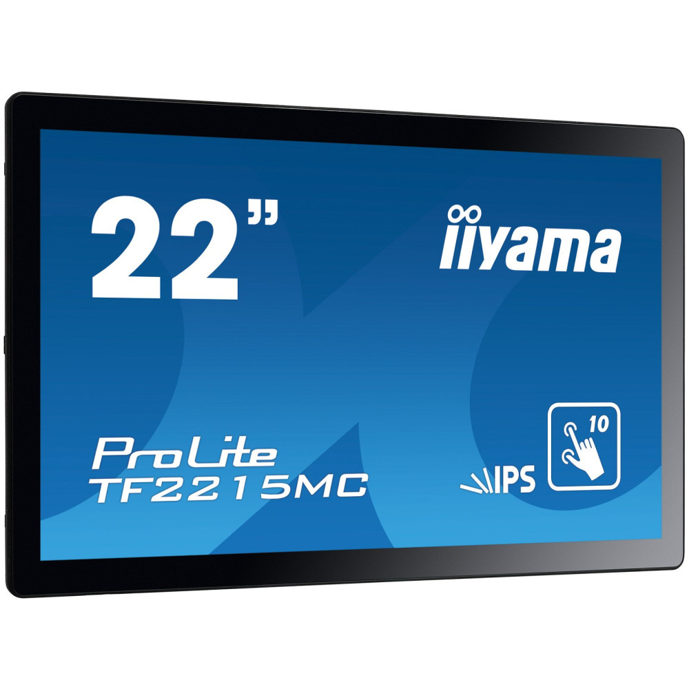 iiyama ProLite TF2215MC-B2 Monitor PC 54,6 cm (21.5") 1920 x 1080 Pixel Full HD LED Touch screen Multi utente Nero