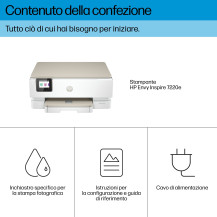 HP ENVY Inspire 7220e Wireless All-in-One Colore Stampante, Instant Ink; Fotocopiatrice, scanner