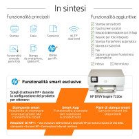 HP ENVY Inspire 7220e Wireless All-in-One Colore Stampante, Instant Ink; Fotocopiatrice, scanner