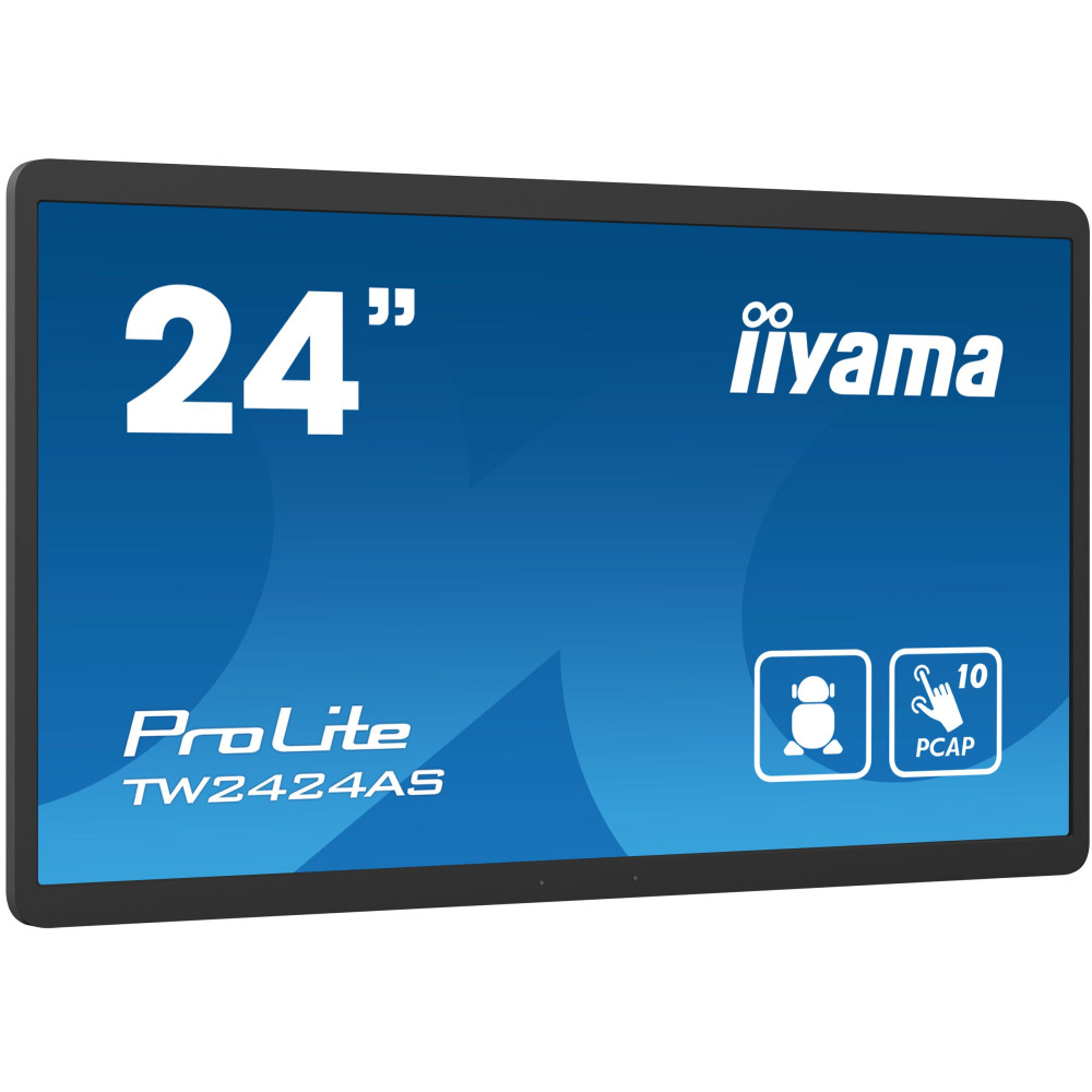 iiyama TW2424AS-B1 Monitor PC 60,5 cm (23.8") 1920 x 1080 Pixel 4K Ultra HD Touch screen Nero