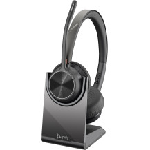 HP Poly Cuffie Poly Voyager 4320 UC stereo USB-A + adattatore USB-A BT700 + supporto per ricarica