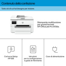 HP OfficeJet Pro 9730e Wireless All-in-One Colore Stampante, Instant Ink; Stampa fronte/retro