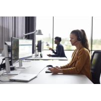 HP Poly Cuffie Poly EncorePro 520 binaurali + Quick Disconnect