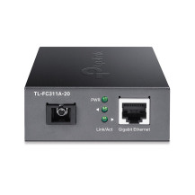 TP-Link TL-FC311A-20 convertitore multimediale di rete 1000 Mbit/s Modalità singola Nero