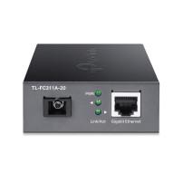 TP-Link TL-FC311A-20 convertitore multimediale di rete 1000 Mbit/s Modalità singola Nero
