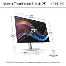 HP Monitor serie 7 Pro 4K Thunderbolt 4 da 27'' - 727pk