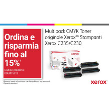 Xerox C235 A4 22 ppm Copia/Stampa/Scansione/Fax wireless con stampa fronte/retro PS3 PCL5e/6 ADF 2 vassoi Totale 251 fogli